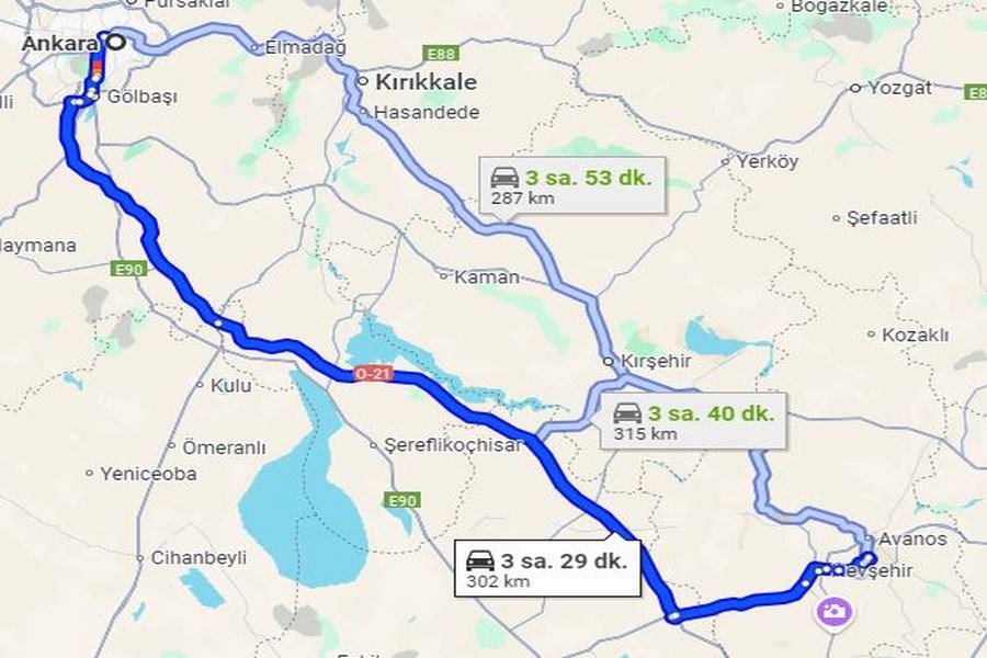 Konya Kapadokya Turu Ankara Hareketli