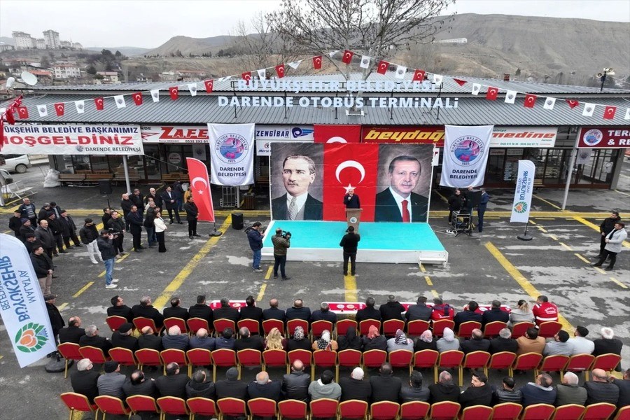 Malatya Darende İlçesinde Yeni Şehirlerarası Otobüs Terminali Açıldı